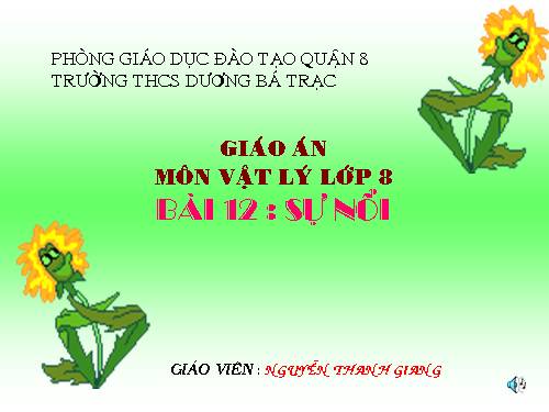 Bài 12. Sự nổi