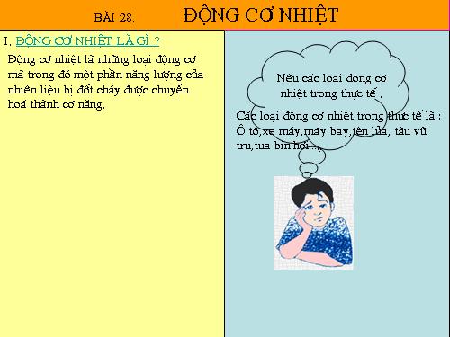 Bài 28. Động cơ nhiệt