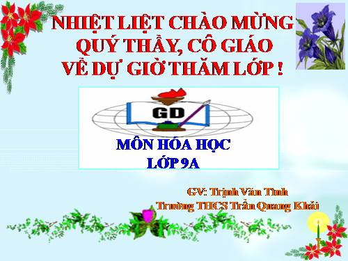 Bài 9. Tính chất hoá học của muối