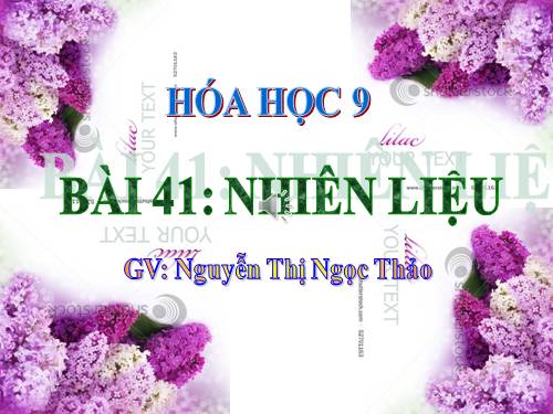 Bài 41. Nhiên liệu