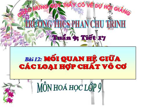 Bài 12. Mối quan hệ giữa các loại hợp chất vô cơ