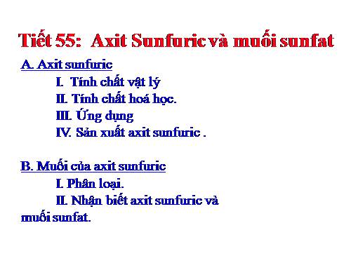 Bài 4. Một số axit quan trọng