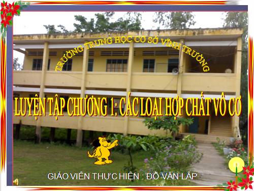 Bài 13. Luyện tập chương 1: Các loại hợp chất vô cơ