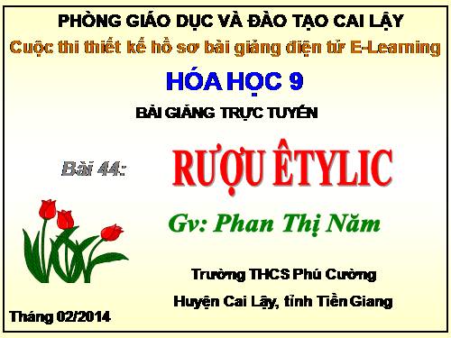 Bài 44. Rượu etylic