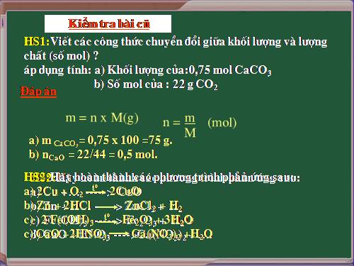 Bài giảng Hóa 9