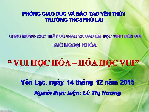 TỰ CHON HÓA 9 RẤY HAY