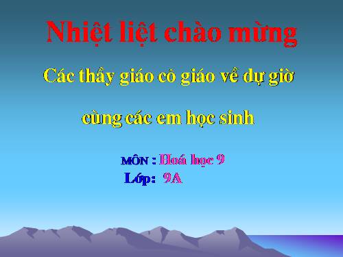 Bài 9. Tính chất hoá học của muối