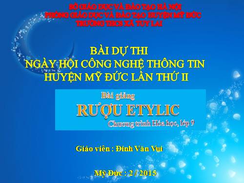 Bài 44. Rượu etylic