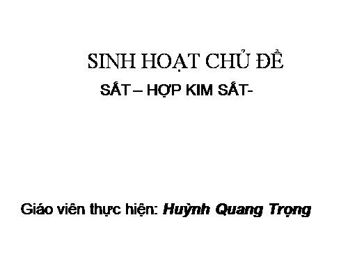 Bài 20. Hợp kim sắt: Gang, thép