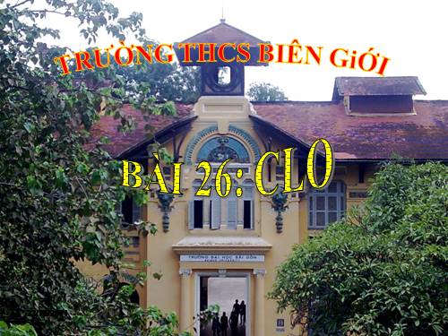 Bài 26. Clo