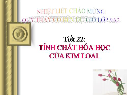 Bài 16. Tính chất hoá học của kim loại