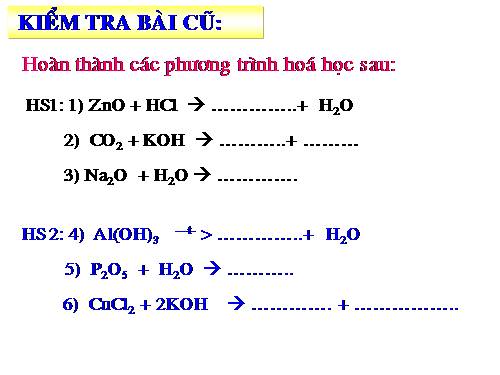 Bài 12. Mối quan hệ giữa các loại hợp chất vô cơ