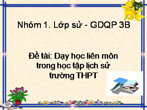 Tích hợp liên môn trong lịch sử