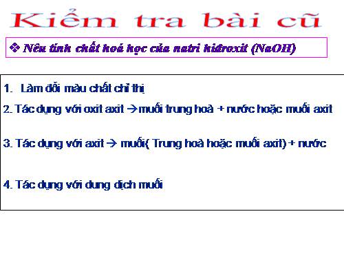 Bài 8. Một số bazơ quan trọng