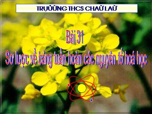 Bài 31. Sơ lược về bảng tuần hoàn các nguyên tố hoá học