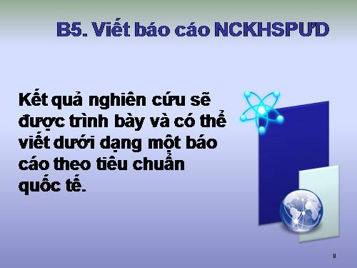 Tài liệu tập huấn Nghiên cứu khoa học SP ứng dụng