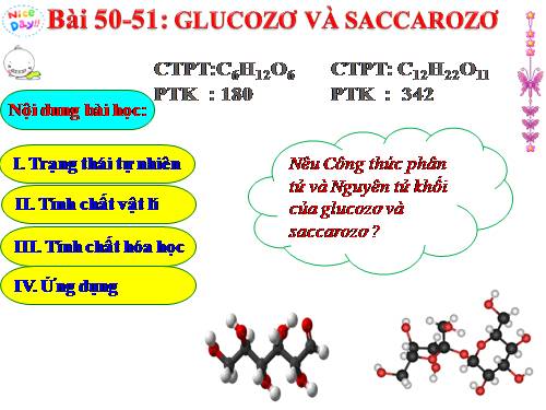 Bài 51. Saccarozơ