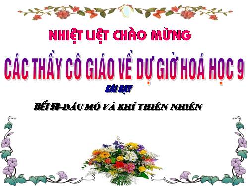 Bài 40. Dầu mỏ và khí thiên nhiên