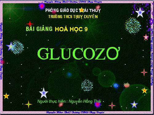 Bài 50. Glucozơ