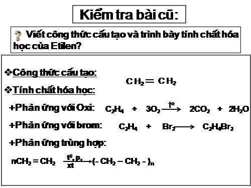 Bài 38. Axetilen