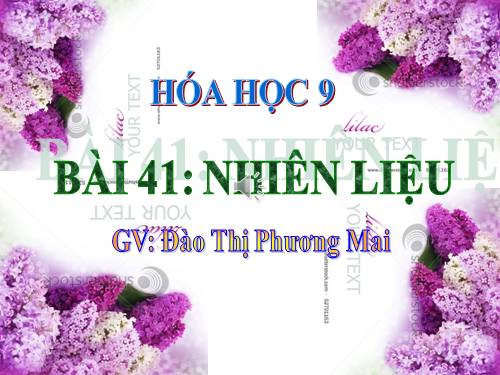 Bài 41. Nhiên liệu