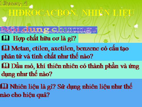 Bài 34. Khái niệm về hợp chất hữu cơ và hoá học hữu cơ