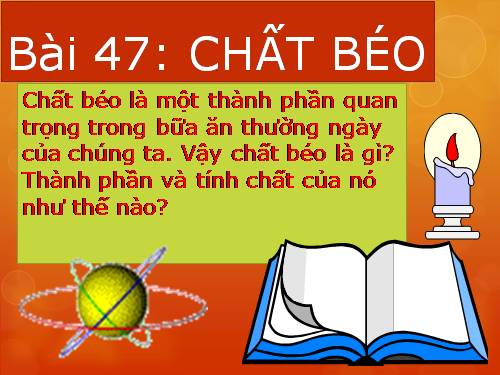 Bài 47. Chất béo