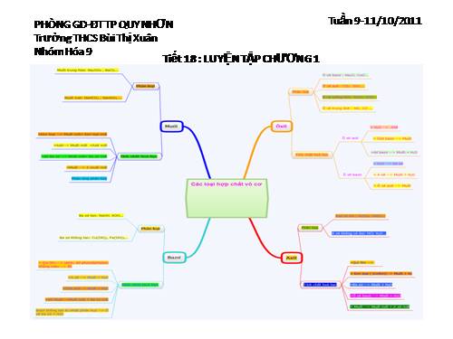 Bài 13. Luyện tập chương 1: Các loại hợp chất vô cơ