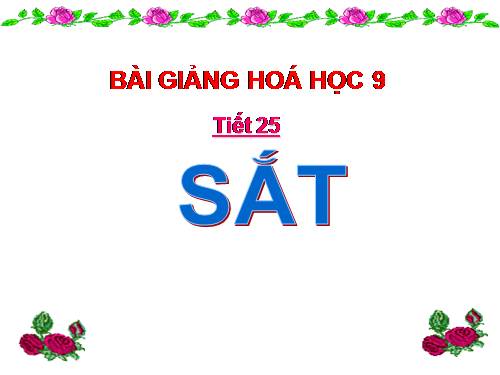 Bài 19. Sắt