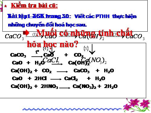 Bài 9. Tính chất hoá học của muối