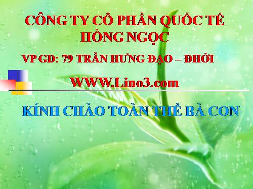 LINO MAY TAO O ZON KHU DOC- KHU TRUNG