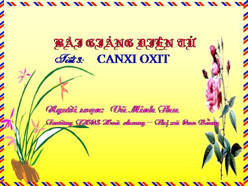 Bài 2. Một số oxit quan trọng