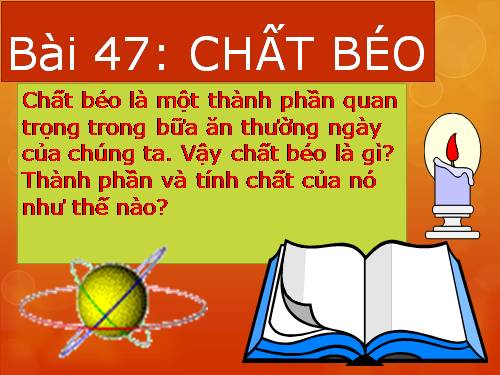 Bài 47. Chất béo