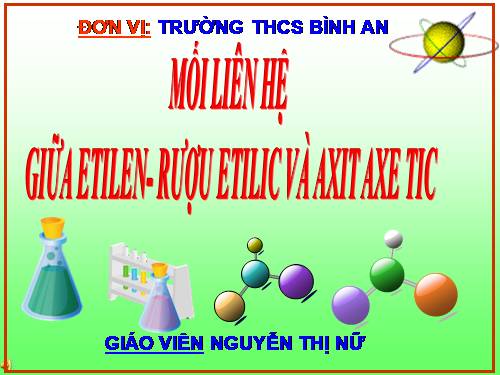 Bài 46. Mối liên hệ giữa etilen, rượu etylic và axit axetic