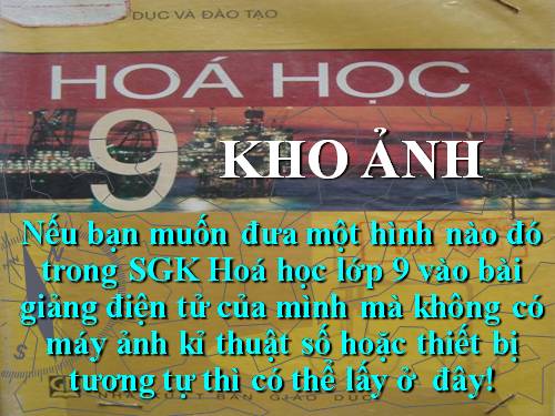 HÌNH ẢNH TRONG SGK HÓA 9