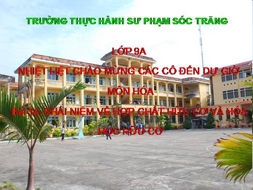 Bài 34. Khái niệm về hợp chất hữu cơ và hoá học hữu cơ