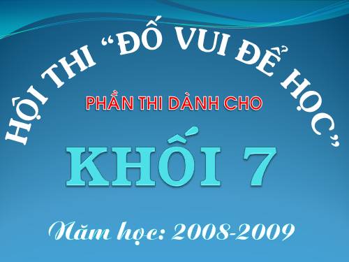 DO VUI DE HOC 7