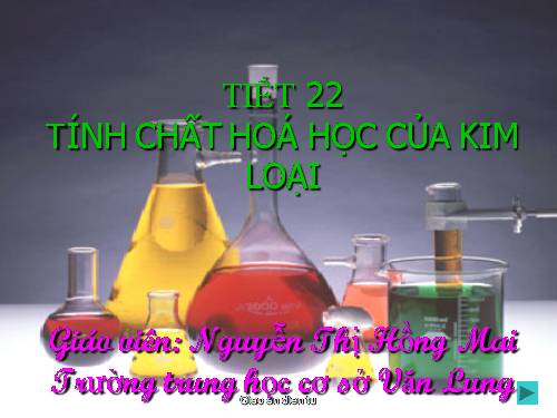 Bài 16. Tính chất hoá học của kim loại