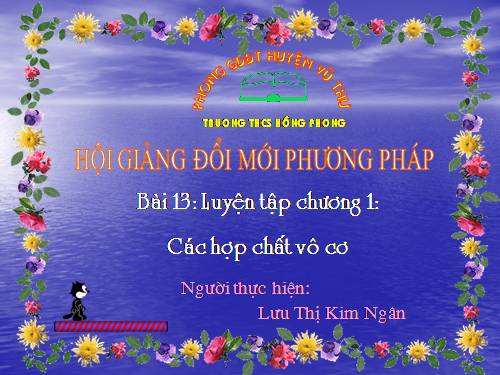 Bài 13. Luyện tập chương 1: Các loại hợp chất vô cơ