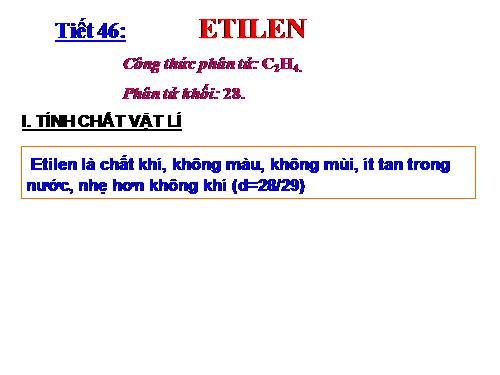 Bài 37. Etilen