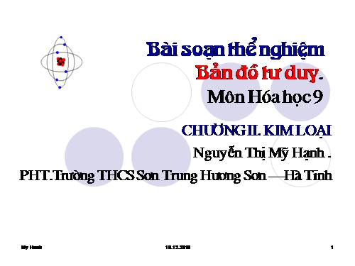 Bài 16. Tính chất hoá học của kim loại