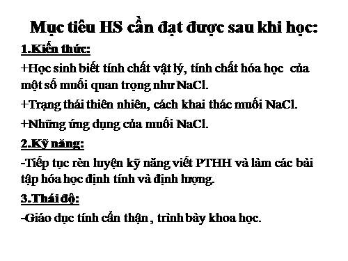 Bài 10. Một số muối quan trọng