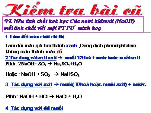 Bài 8. Một số bazơ quan trọng