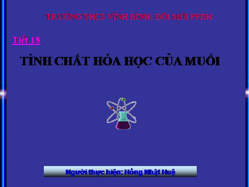 Bài 9. Tính chất hoá học của muối