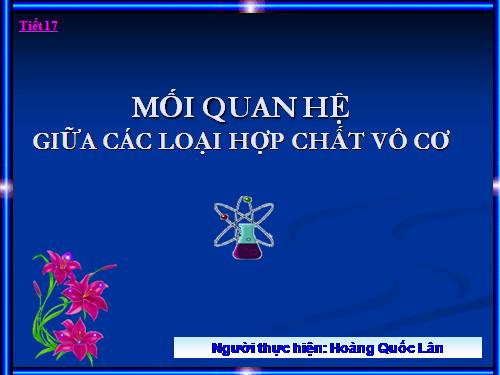 Bài 12. Mối quan hệ giữa các loại hợp chất vô cơ