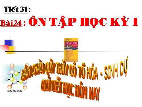 Bài 24. Ôn tập học kì 1