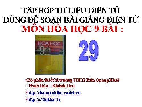 Bài 29. Axit cacbonic và muối cacbonat