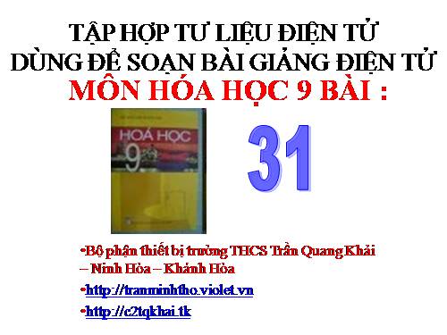 Bai 31 So luoc ve bang tuan hoan cac nguyen to hoa hoc