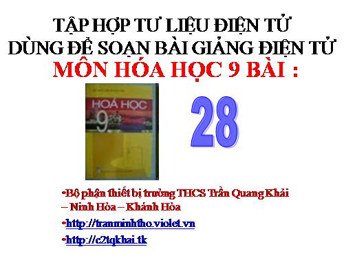 Bài 28. Các oxit của cacbon