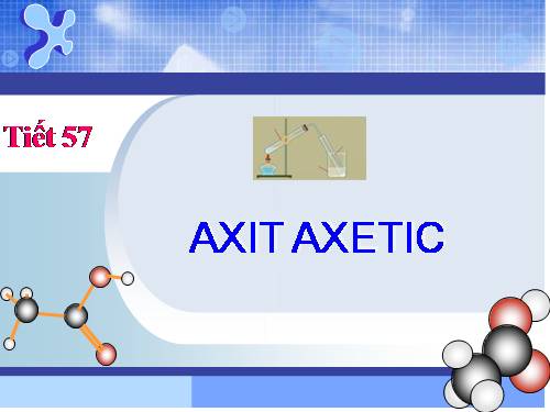 Bài 45. Axit axetic